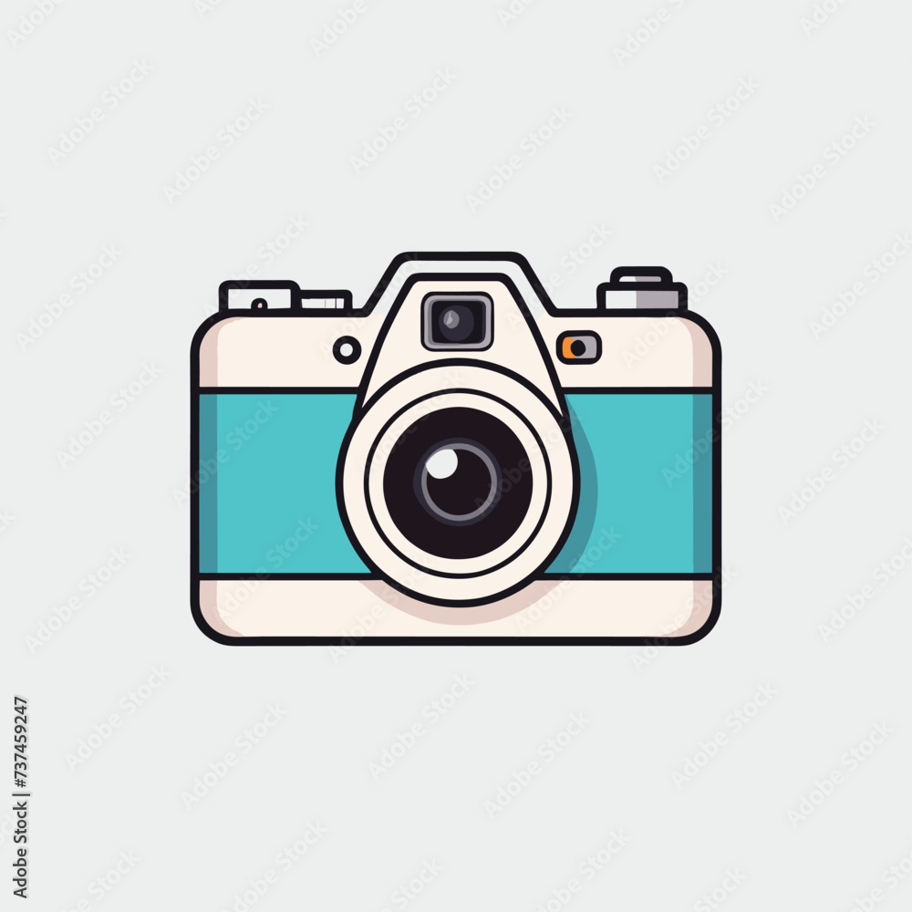 Camera logo icon vector illustration