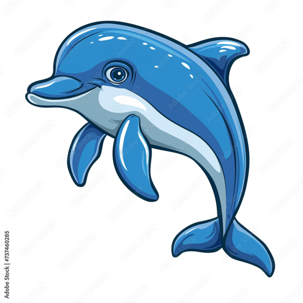 dolphin isolated on a white background with clipping path. dolphin isolated on a white background with clipping path.