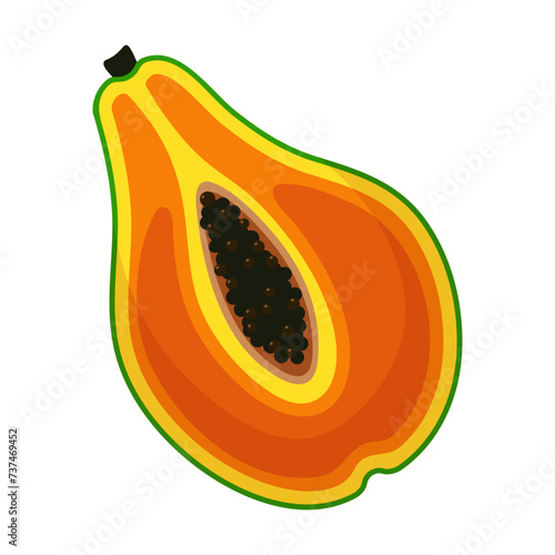 papaya cut