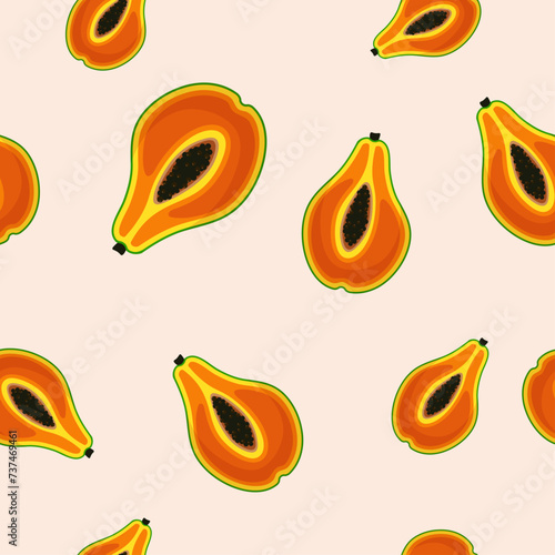 papaya cut pattern