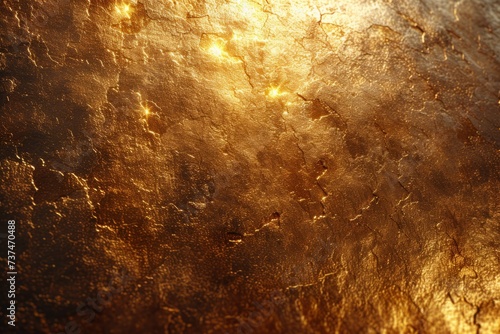 Golden cracked surface texture