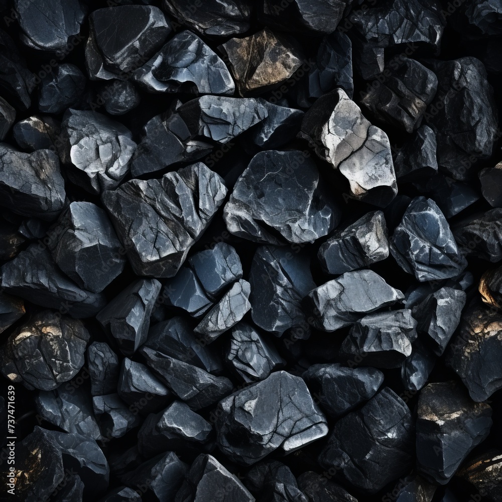 Black stones texture background