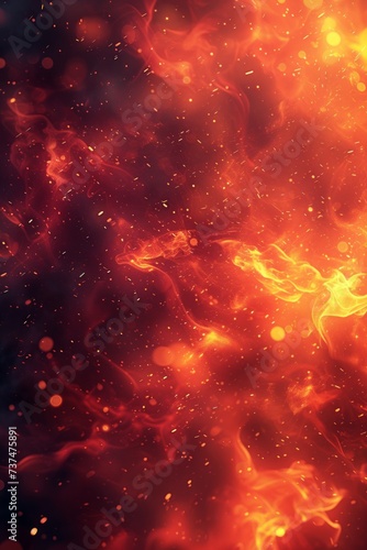 Fire and sparks background