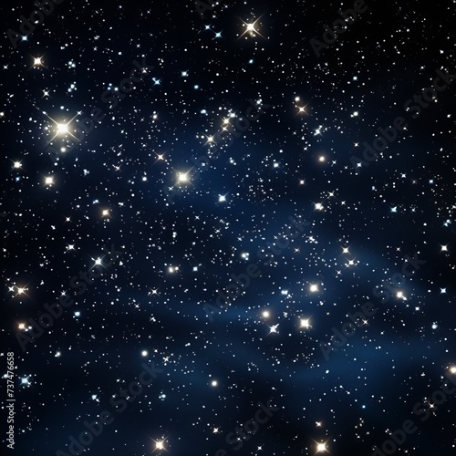 Bright stars shining in the deep space