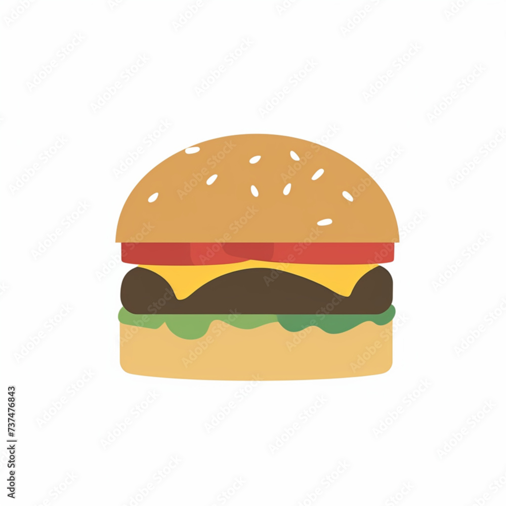 hamburger isolated on white hamburger isolated on white