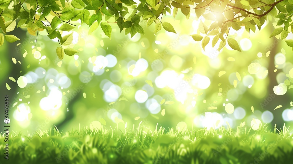 Green nature in spring eco garden, Summer abstract blur background, Urban trees leaves Light blurry out focus bokeh, Sunny sky foliage park grass Bright color sun day image Green nature in spring eco garden, Summer abstract blur background, Urban trees leaves Light blurry out focus bokeh, Sunny sky foliage park grass Bright color sun day image
