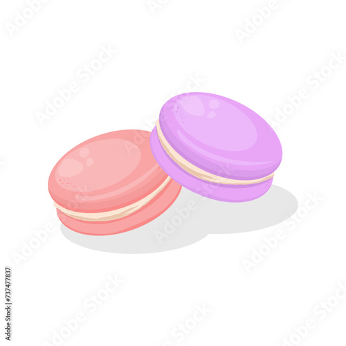 pink and purple macarons
