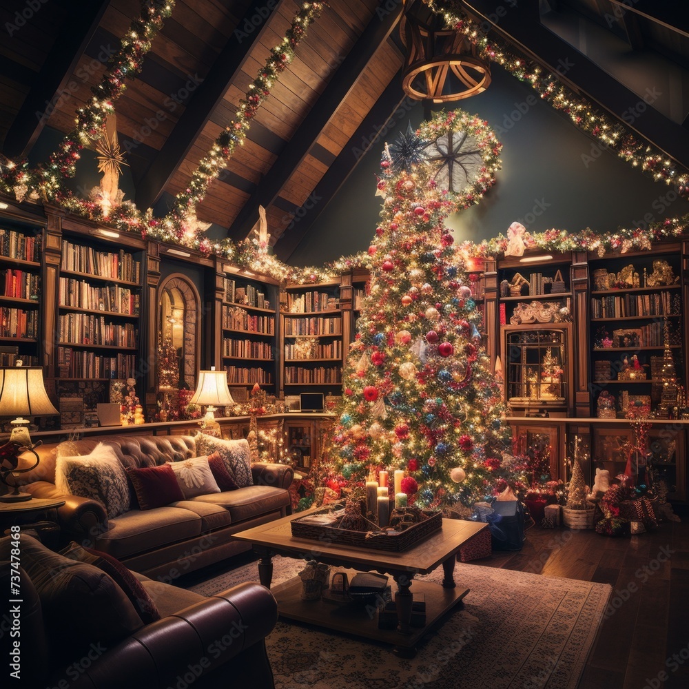 A Cozy Christmas Living Room