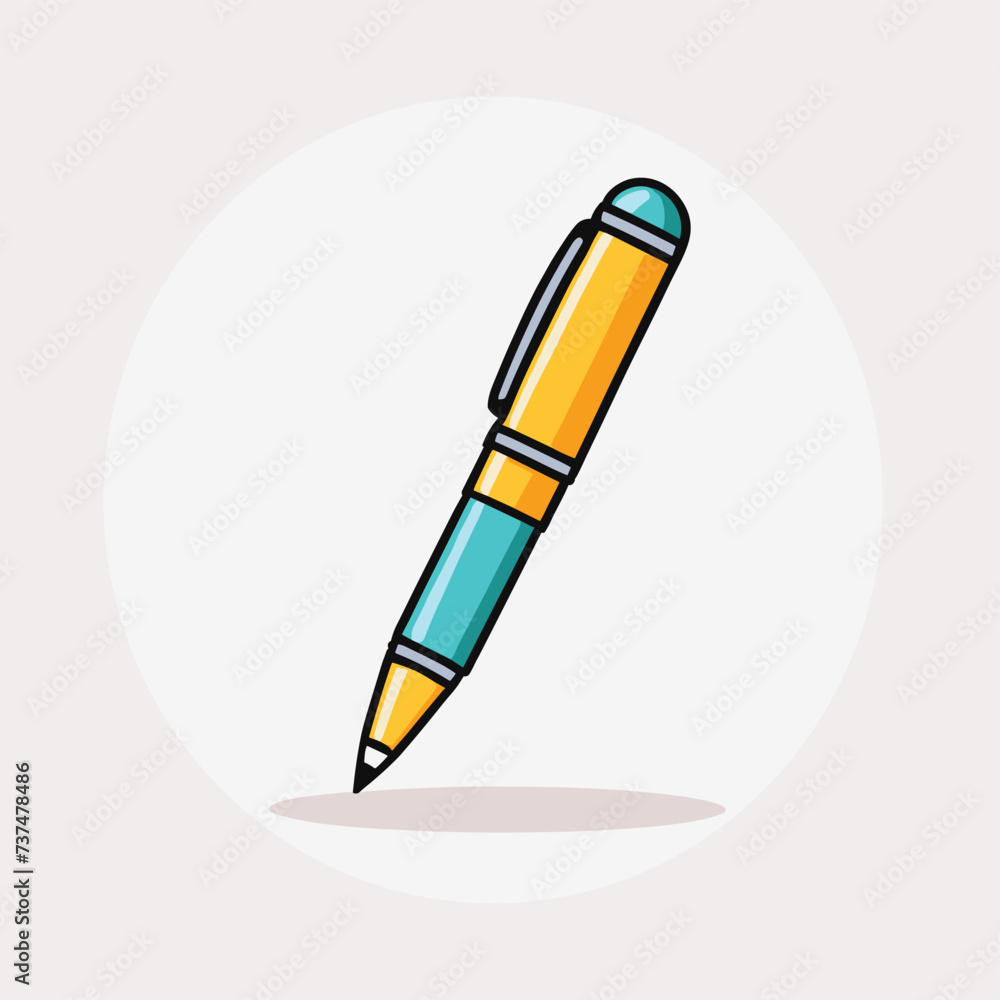 Hand-drawn style pen icon illustration vector design Hand-drawn style pen icon illustration vector design