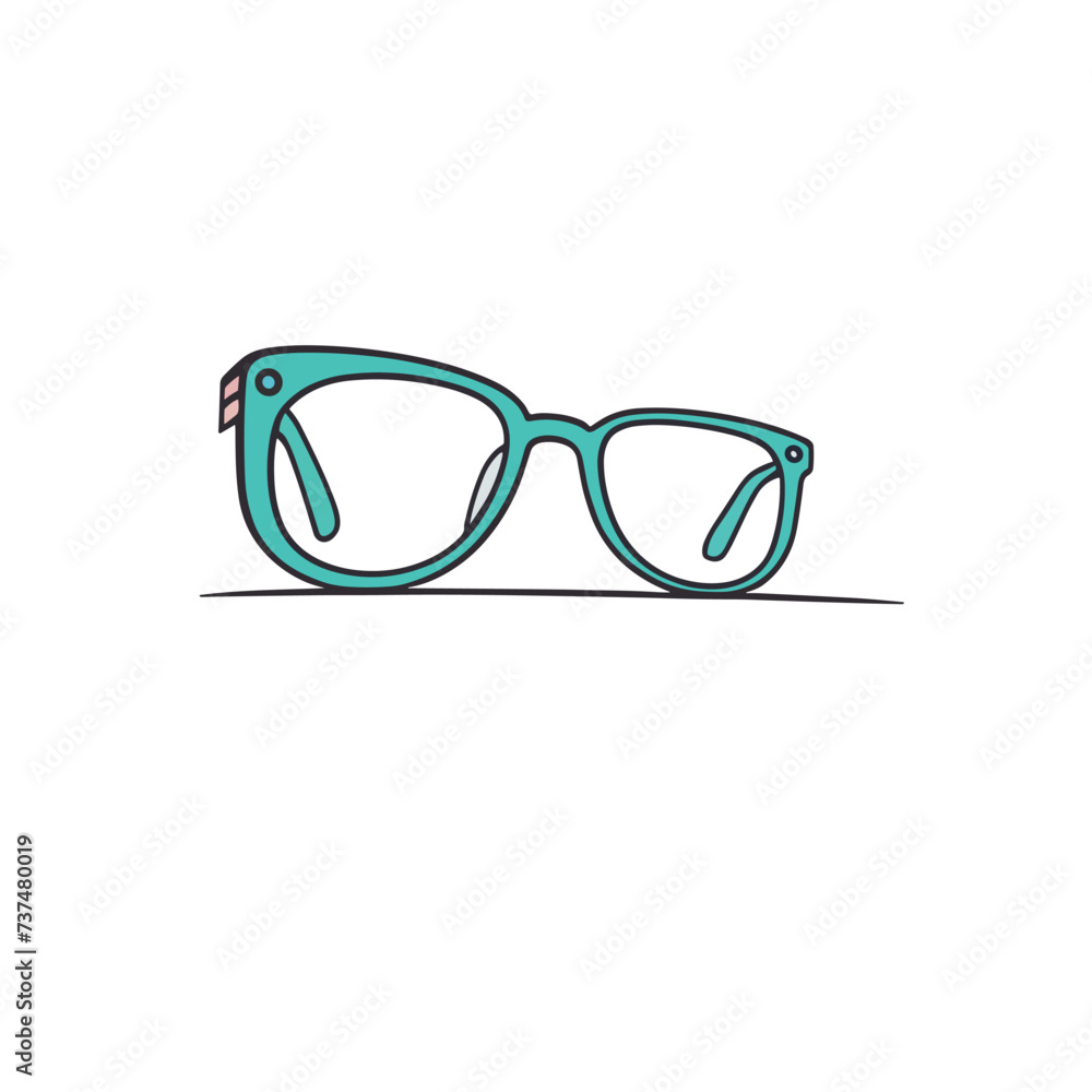 Fototapeta premium Glasses icon clip art vector illustration