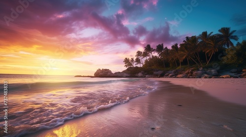 sunset on the islands