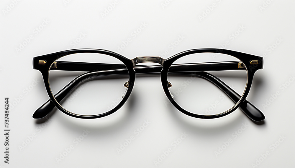 Modern eyeglasses a fashionable accessory for clear eyesight generated by AI Modern eyeglasses a fashionable accessory for clear eyesight generated by AI