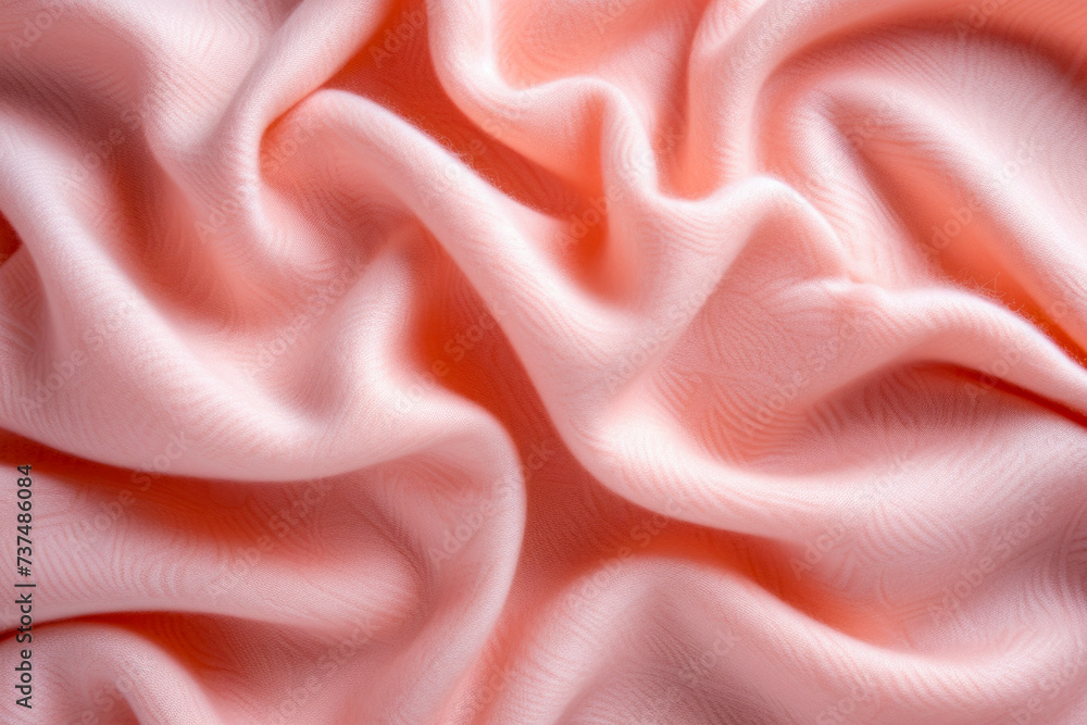 Obraz premium Luxury soft smooth pink cashmere fabric texture background