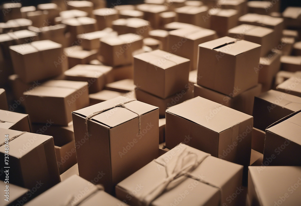 Cardboard boxes cut out Cardboard boxes cut out