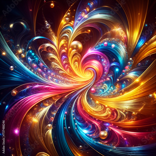 Abstract Texture Wallpaper and Background with Swirls and Curves in Vivid Colors. Artistic Pattern Design for cell phone  Romantic Hue  Elegant Gloss  Vibrant Sheen  smartphone  computer  tablet