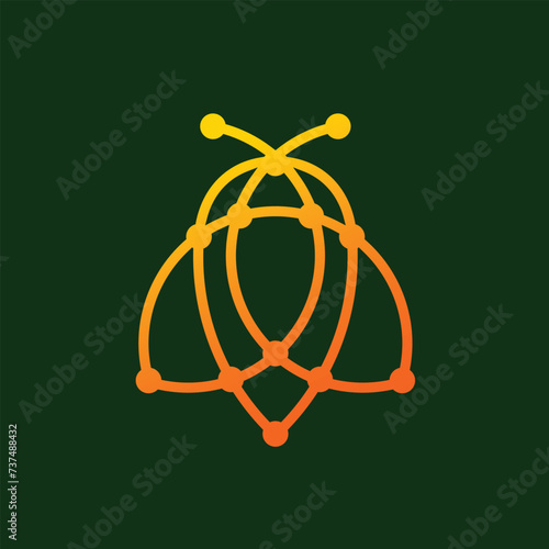 firefly tech digital logo. Smart clean and modern logo design inspiration