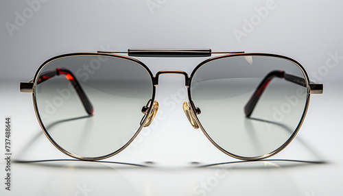 Fashionable eyeglasses reflect modern elegance, the way forward in style generated by AI