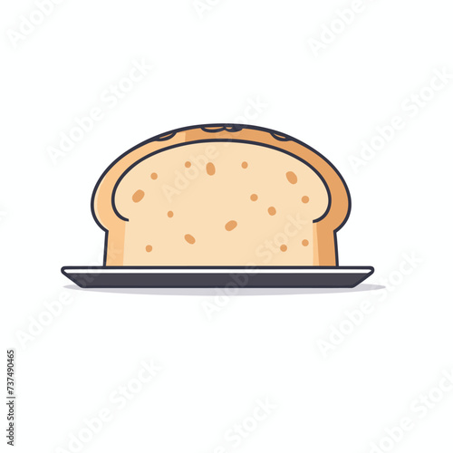 Freshly baked bread cartoon illustration vector artwork