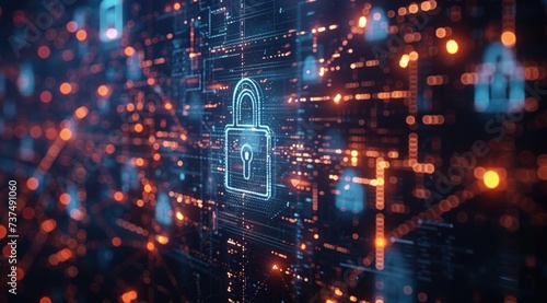 a digital padlock, padlocks and other electronic elements are arranged