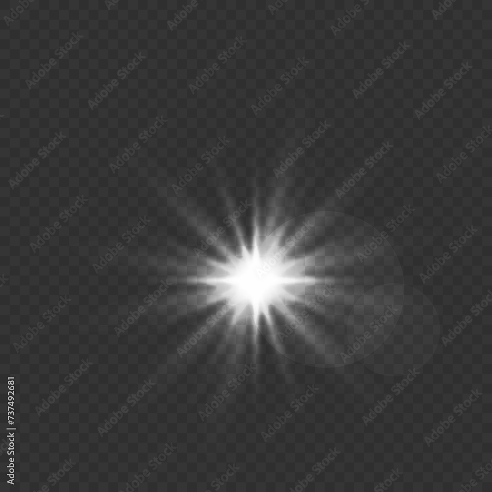 Light flare special effect. Illustration