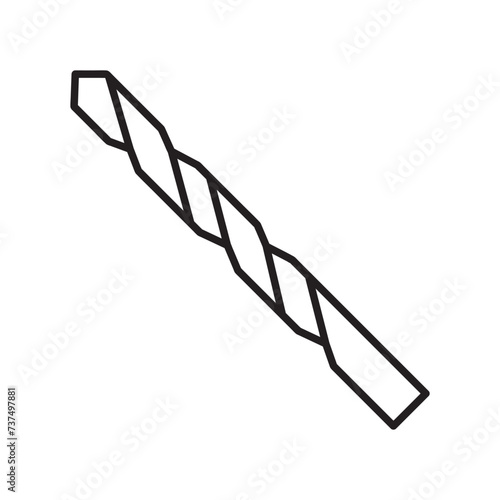 drill bit icon vector illustration template design