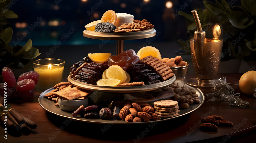  Elevate your Ramadan experience with the indulgent flavors of dates and almonds, a feast for the senses.