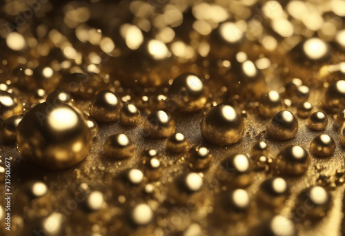 Gold balls making luxurious texture used as background