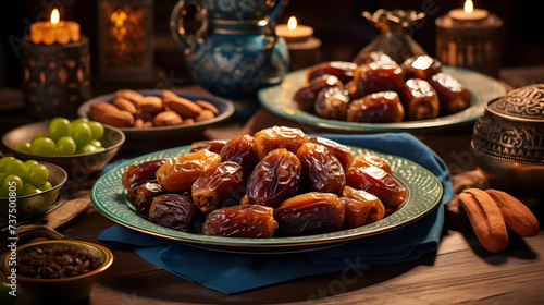 Delight in the richness of Ramadan cuisine with the delectable flavors of dates and almonds.