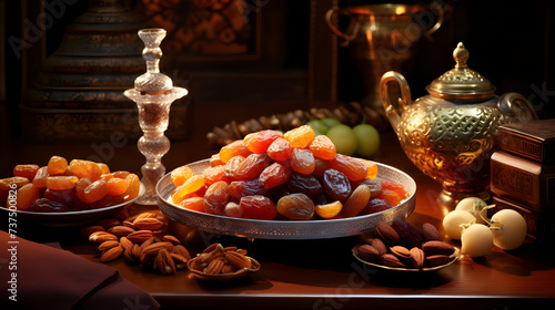 Delight in the richness of Ramadan cuisine with the delectable flavors of dates and almonds. 
