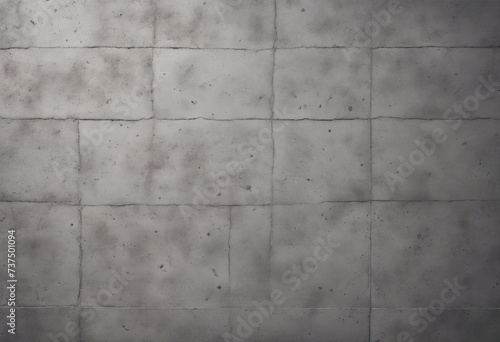 Grey cement background Wall texture with irregular squares