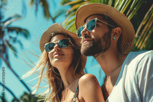 A beautiful couple enjoying...