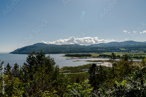 Baie Saint-Paul on the shores of the St. Lawrence River in the Charlevoix region of Quebec, Canada.
