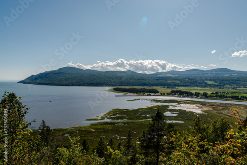 Baie Saint-Paul on the shores of the St. Lawrence River in the Charlevoix region of Quebec, Canada.
