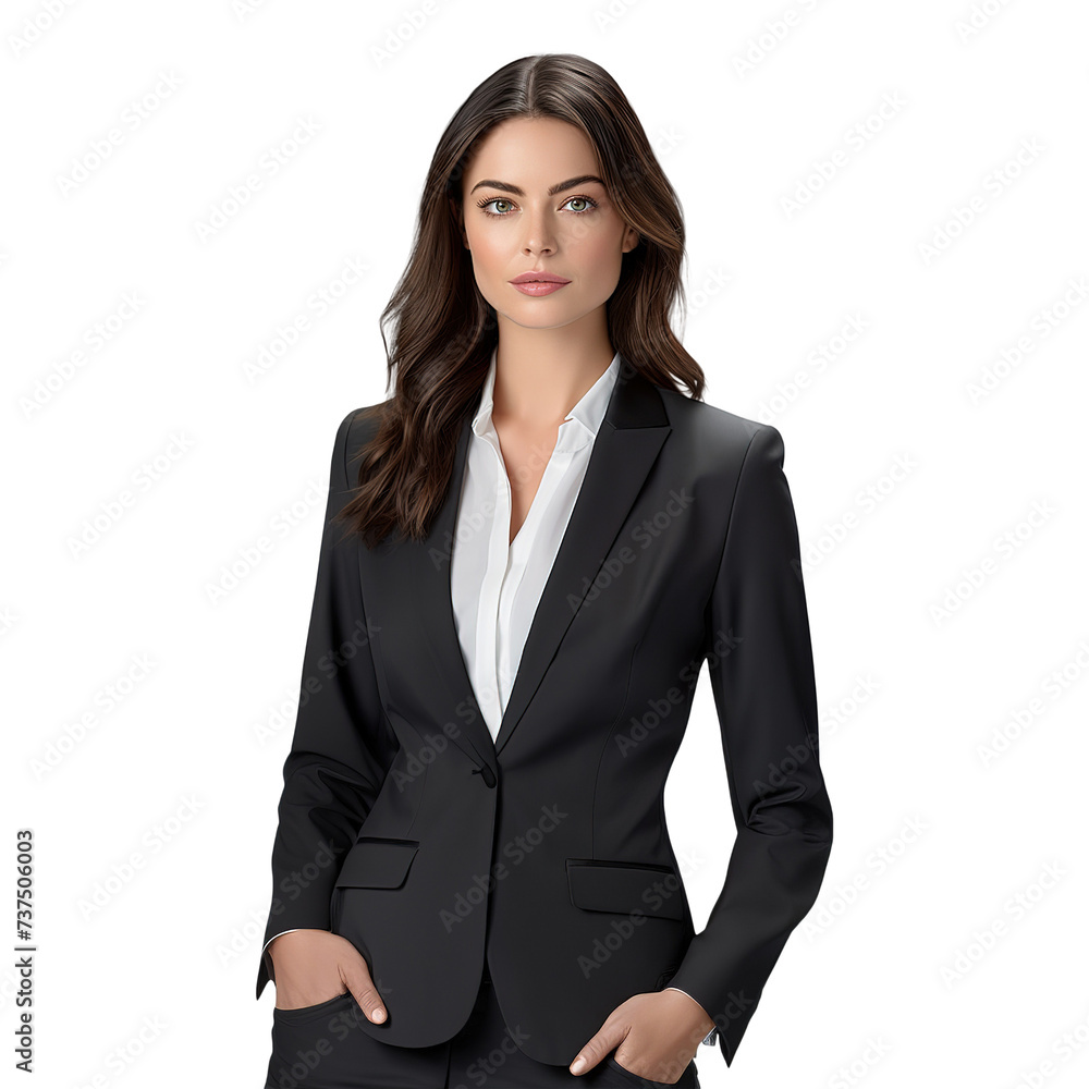 Cute Business Women Portrait in Suit on Transparent Background, Ai Generated Cute Business Women Portrait in Suit on Transparent Background, Ai Generated
