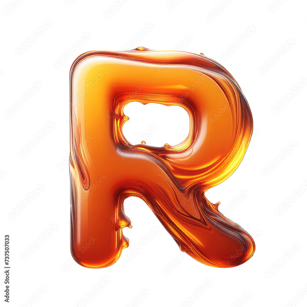 Isolated 3D Letter on a Clear PNG Canvas Generative AI Isolated 3D Letter on a Clear PNG Canvas Generative AI