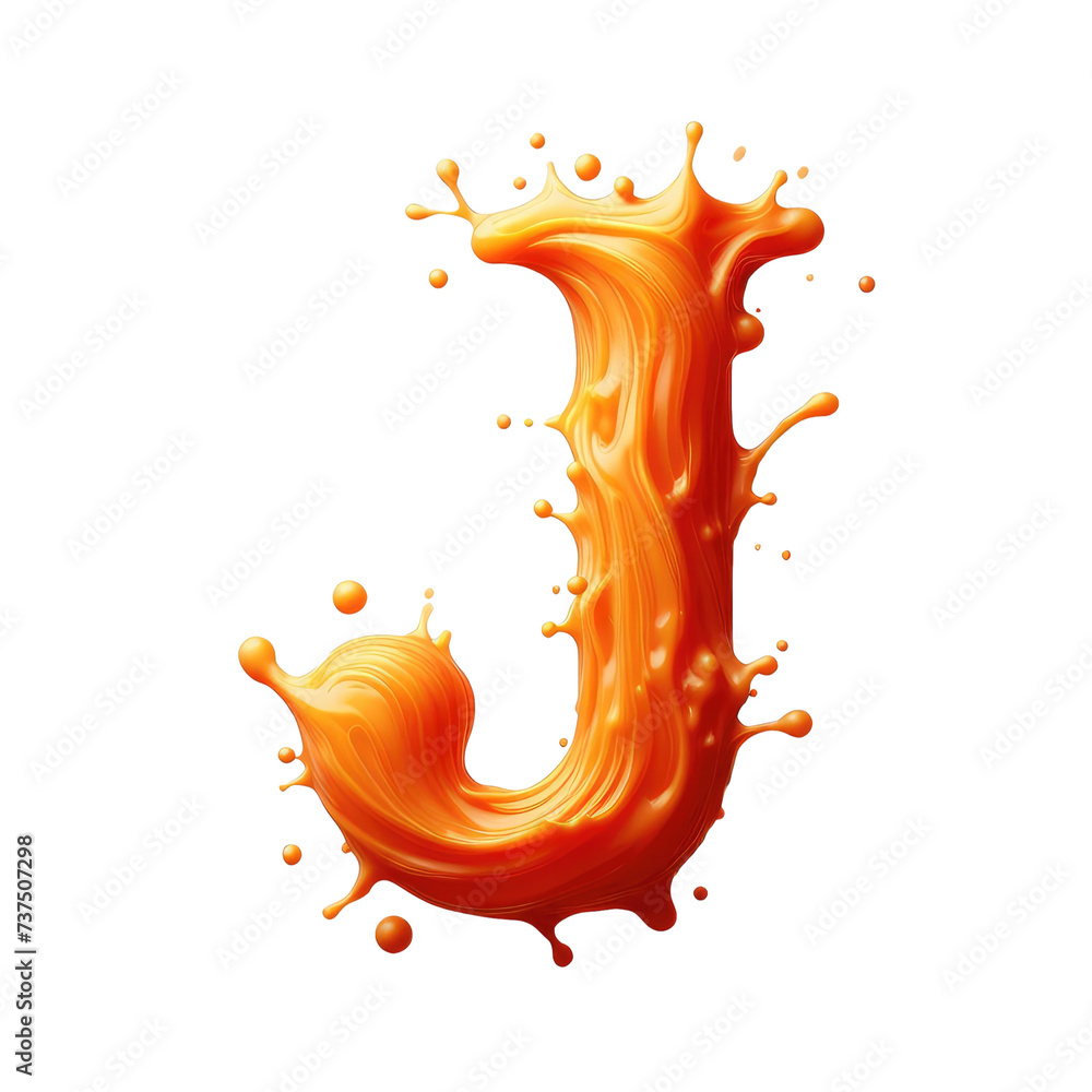Fototapeta premium Isolated 3D Letter on a Clear PNG Canvas Generative AI 