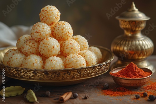Sweet Rice Balls A Delicious and Nutritious Snack for Any Time of the Month Generative AI photo