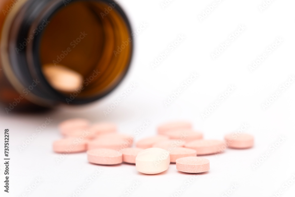 Medicine remedy in glass container. Medicine remedy in glass container.