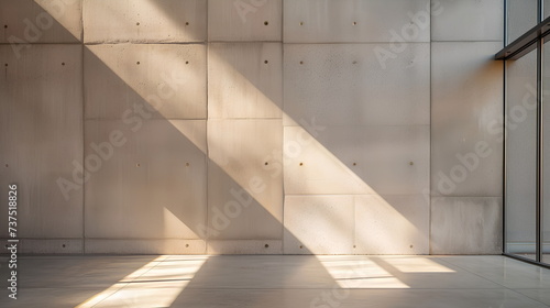 Empty room with concrete walls