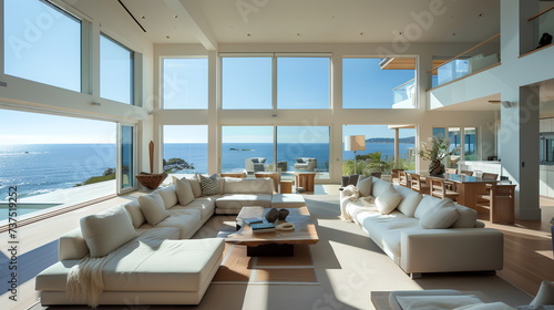 Beach house living room interior © XtravaganT