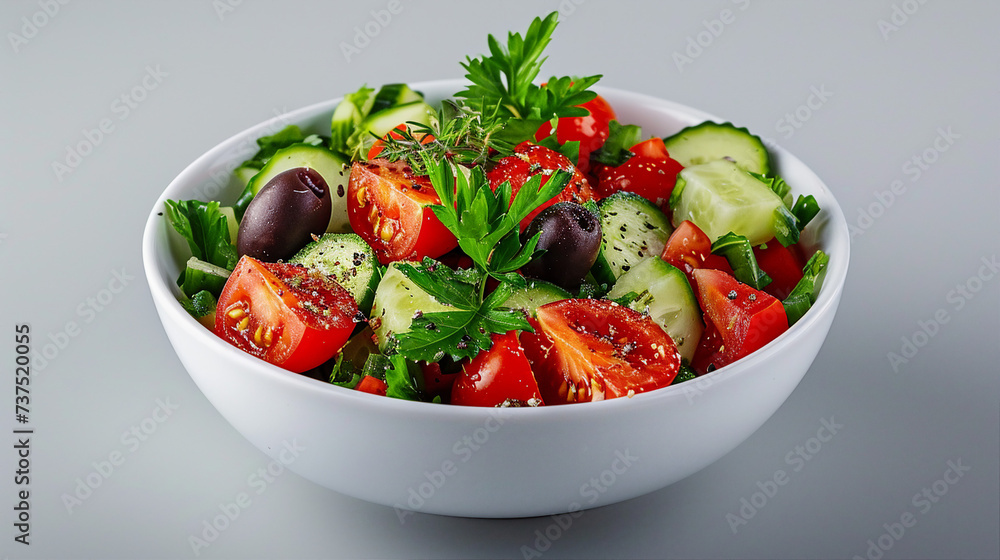 Tomato and Cucumber Greek Salad Snapshot Image Tomato and Cucumber Greek Salad Snapshot Image