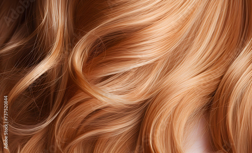 Blonde hair close-up. Hair texture