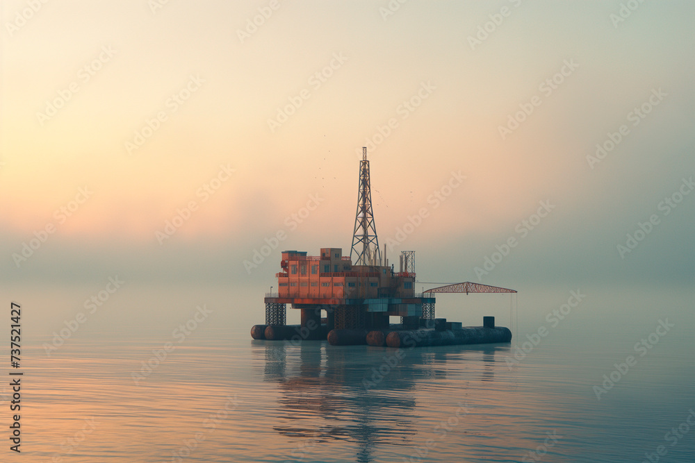 rig floating in the ocean is seen by many people