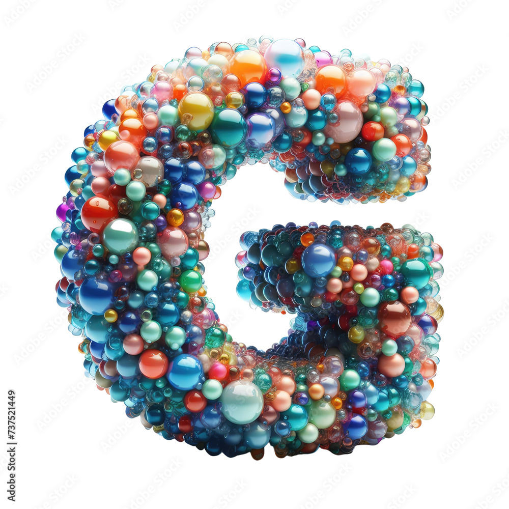 Isolated 3D Letter on a Clear PNG Canvas Generative AI Isolated 3D Letter on a Clear PNG Canvas Generative AI