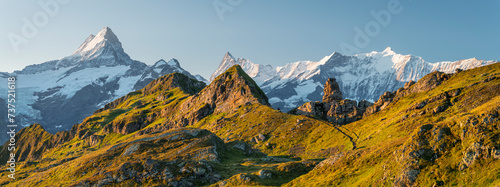Spitzen, Schreckhorn, Grindelwald, Berner Oberland, Schweiz photo