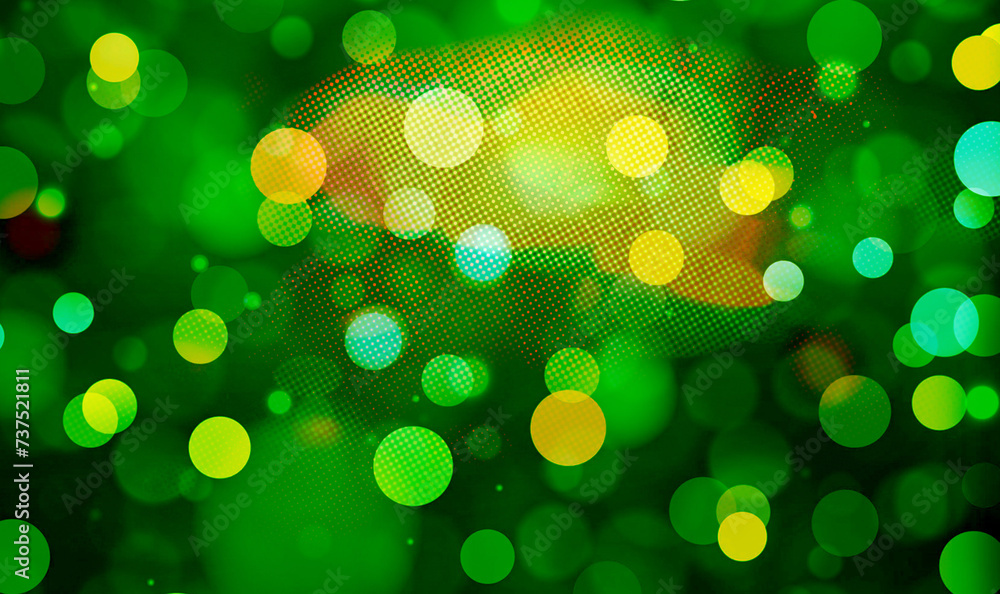 Green bokeh background banner perfect for Party, Anniversary, Birthdays, and various design works