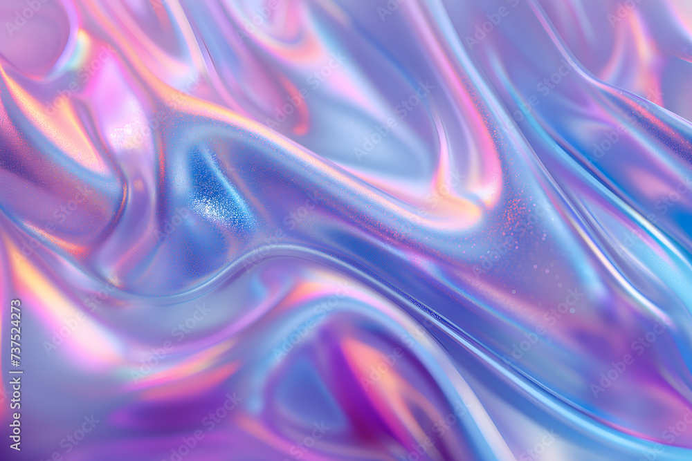 Purple gradient liquid holographic background. Soft abstract marble waves 3d smooth texture. Purple gradient liquid holographic background. Soft abstract marble waves 3d smooth texture.