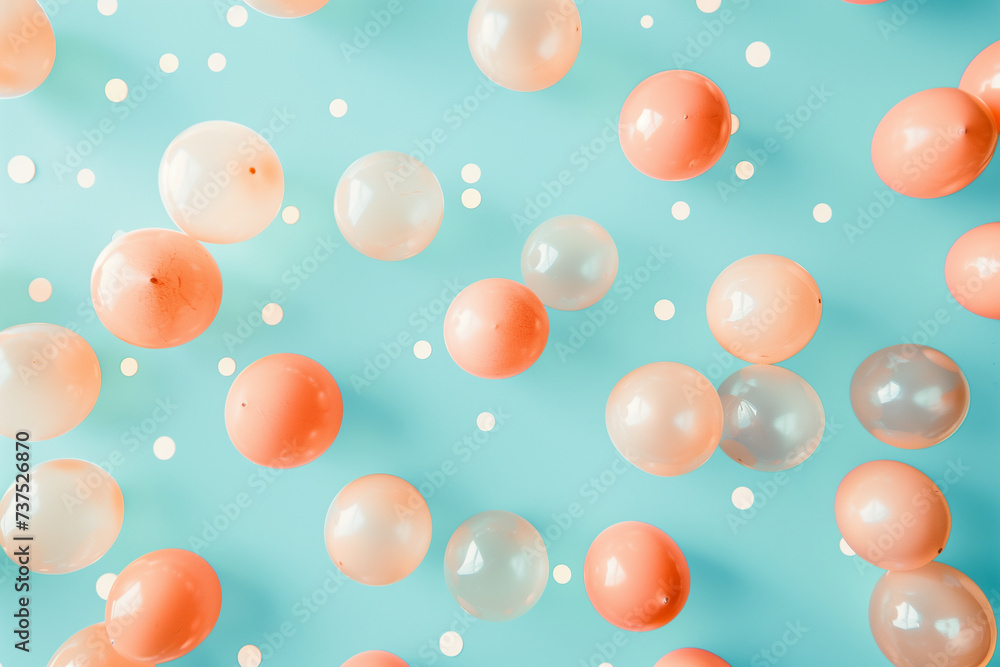 bombel background , bombels in salmon color on a pale blue background with skylights. (3) bombel background , bombels in salmon color on a pale blue background with skylights. (3)
