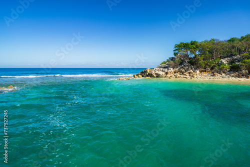 Fototapeta Naklejka Na Ścianę i Meble -  Labadee beach, Haiti, Caribbean Sea