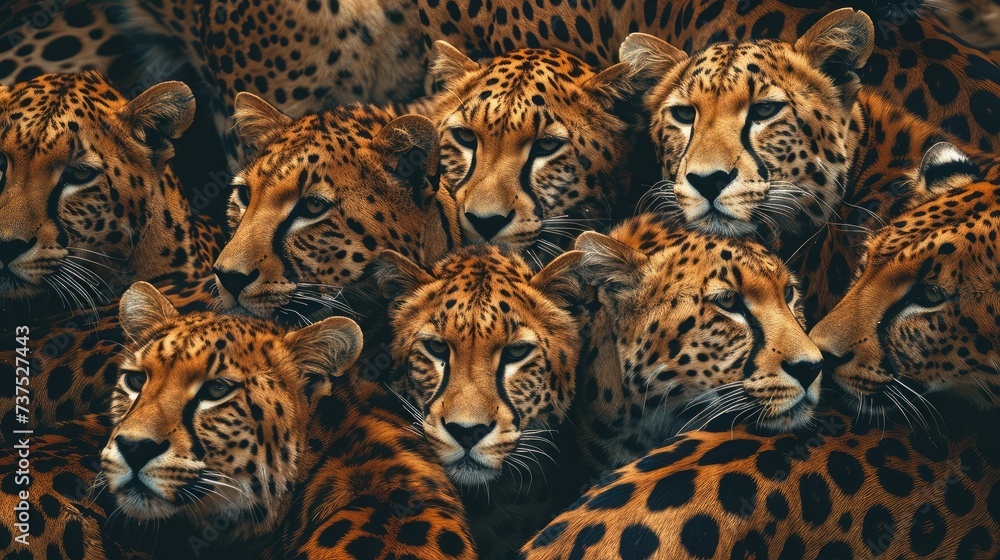 Fototapeta premium wild animal pattern background or texture